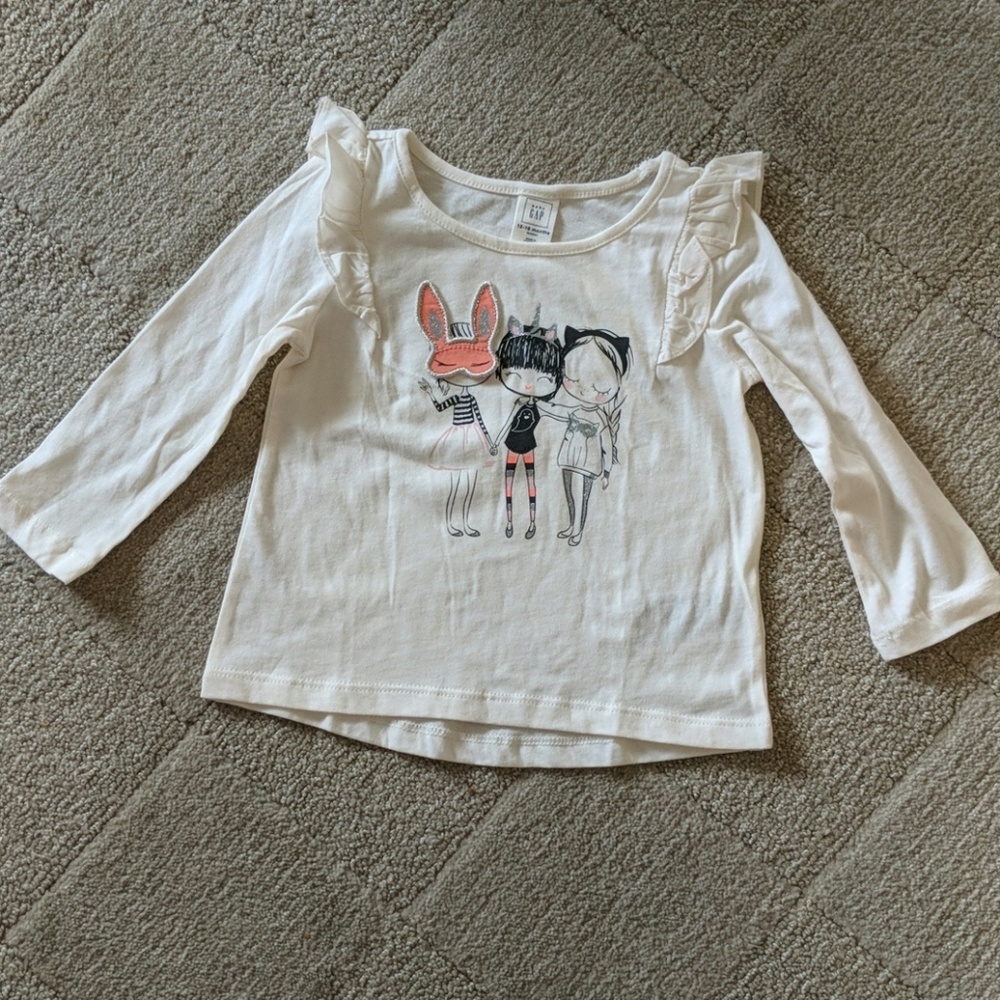 NWT. Baby Gap LS toddler girls shirt
